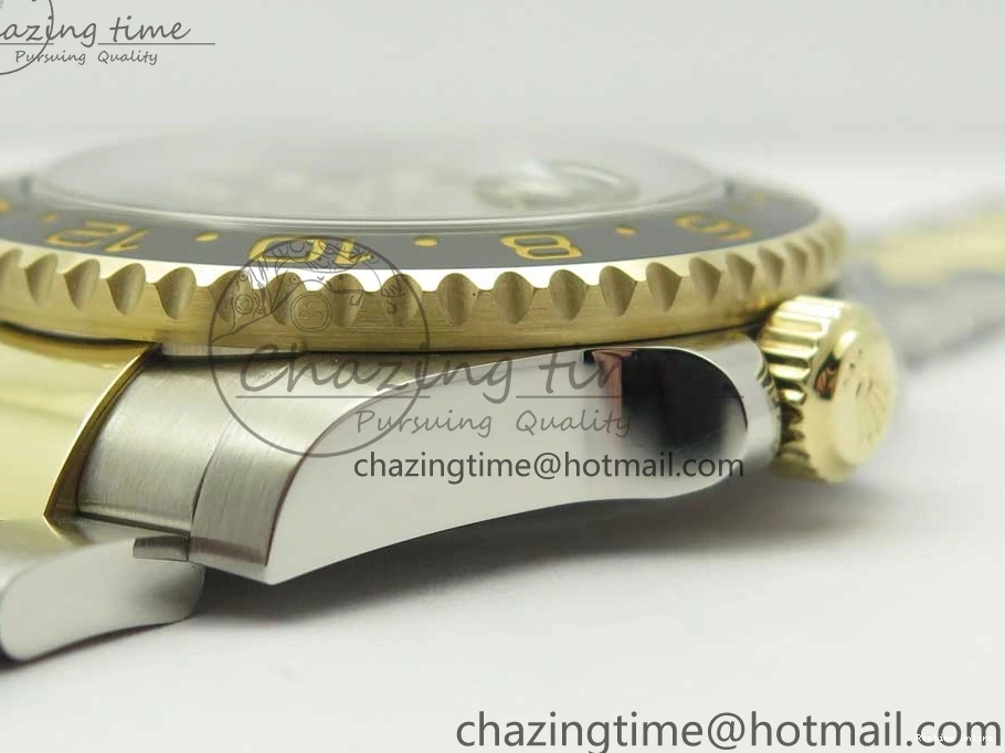 1219 Tailored GMT-Master II 116713 LN Black Ceramic Thick YG Wrapped 904L Steel 1:1 Noob Best Edition A3187 (Correct Hand Stack) 3304